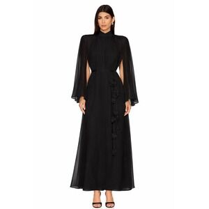 chinese dress ladies Reyna Tiered Maxi Dress in Black main image 0